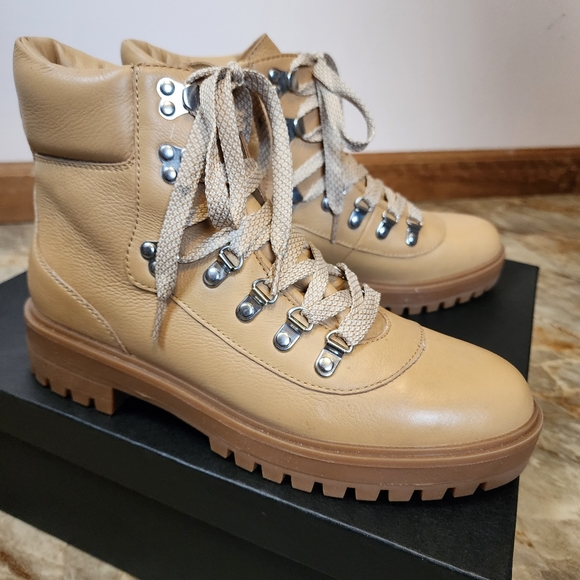 J Crew EUC leather boots work boot style 10 - Picture 1 of 8